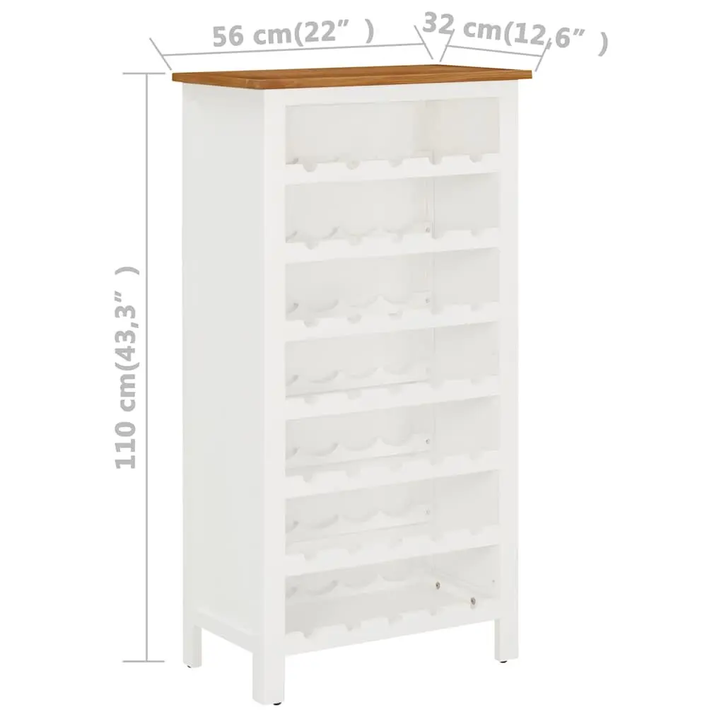Wine Cabinet for Kitchen Dining Room Solid Oak Wood Storage Holder