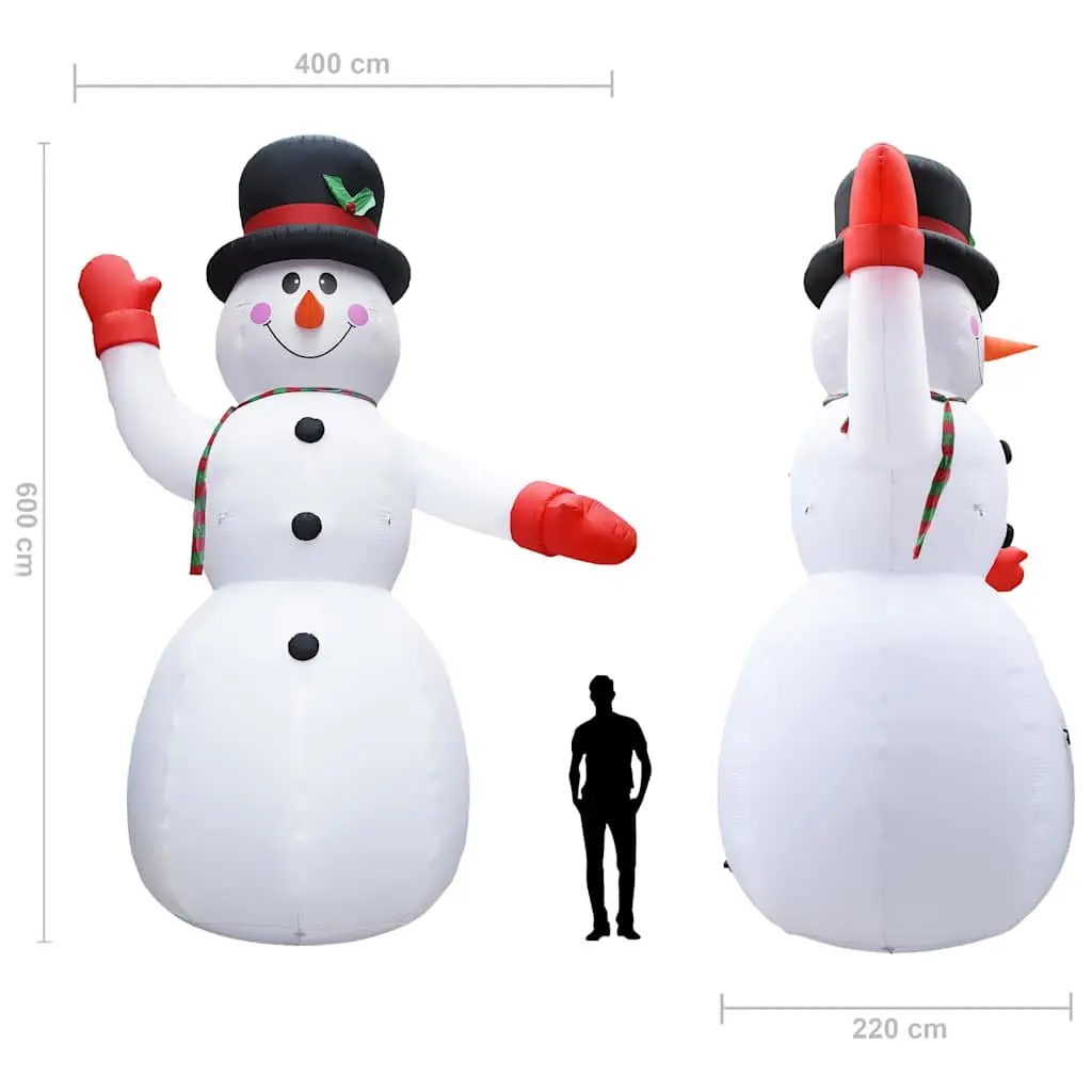 Inflatable Snowman 600cm Outdoor Decoration