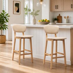 Bar Stools Set of 2 - Dimensions and Features Listed