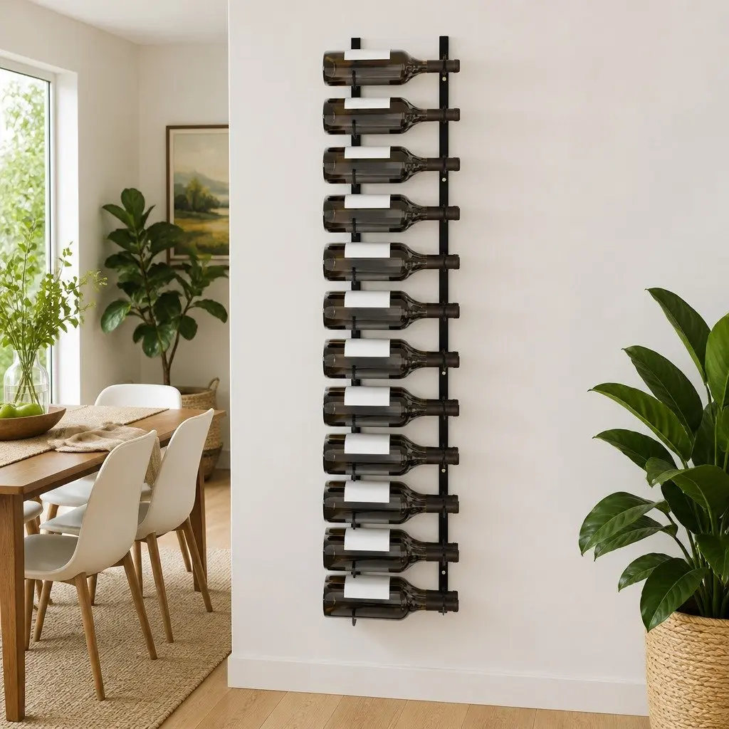 Wall-mounted Wine Rack for 24 Bottles