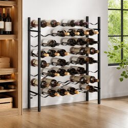Specifications of the 48 Bottle Black Metal Wine Rack
