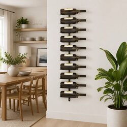 Specifications of Wall-Mounted Wine Rack for 10 Bottles