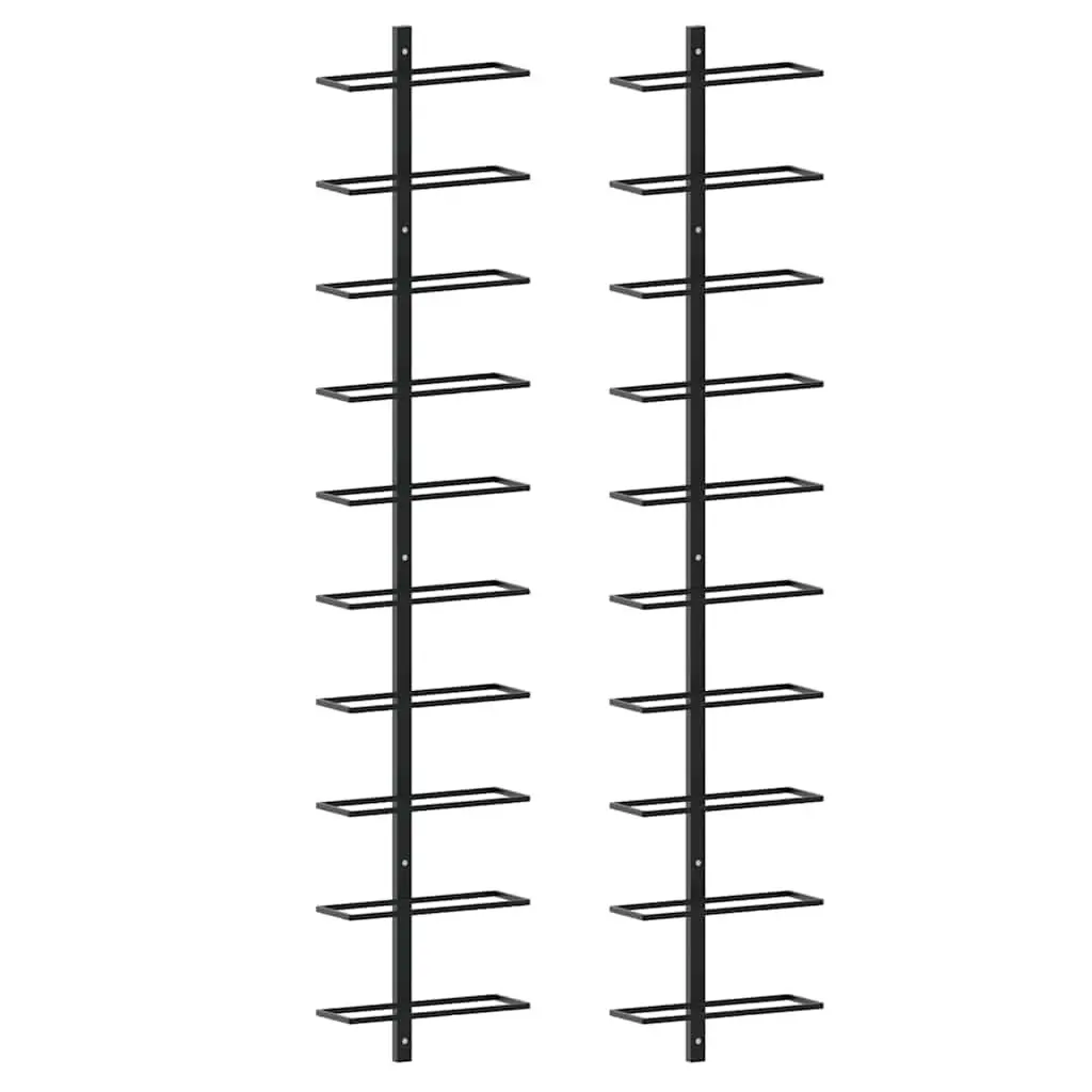 20 Bottles Capacity Wall-mounted Wine Racks Set