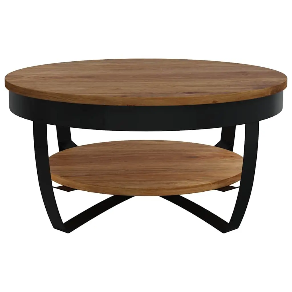 Coffee Table 65x65x32 cm Solid Acacia Wood Industrial Vintage Side End Table