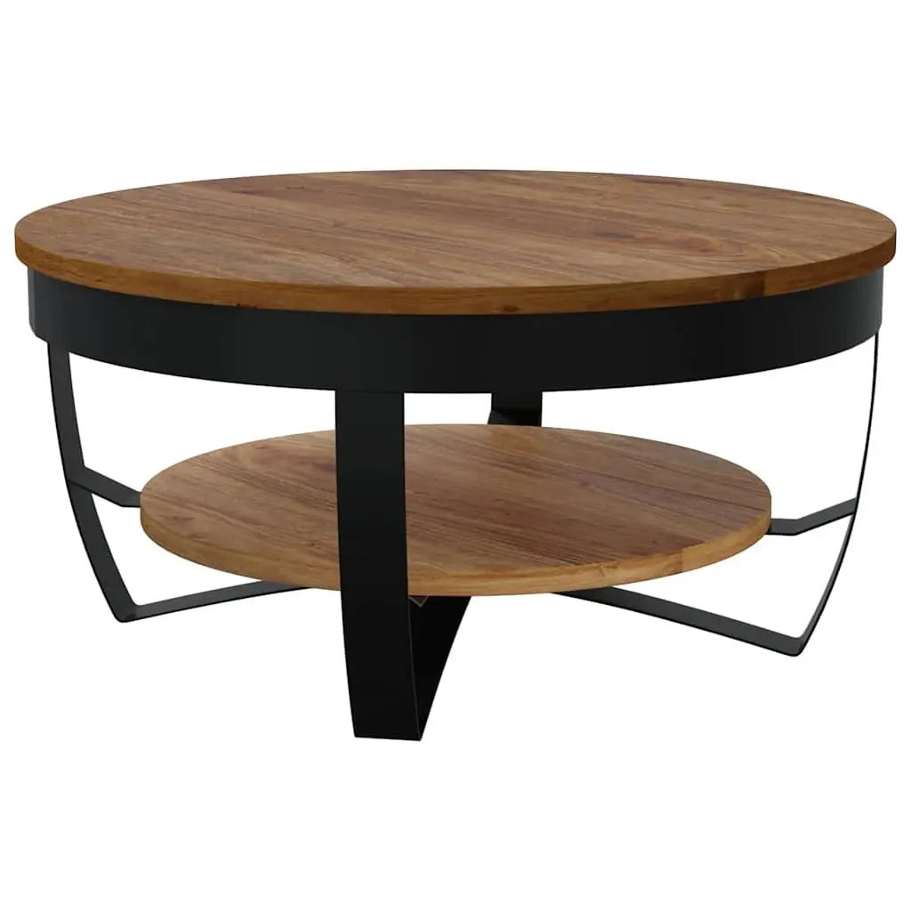 Coffee Table 65x65x32 cm Solid Acacia Wood Industrial Vintage Side End Table