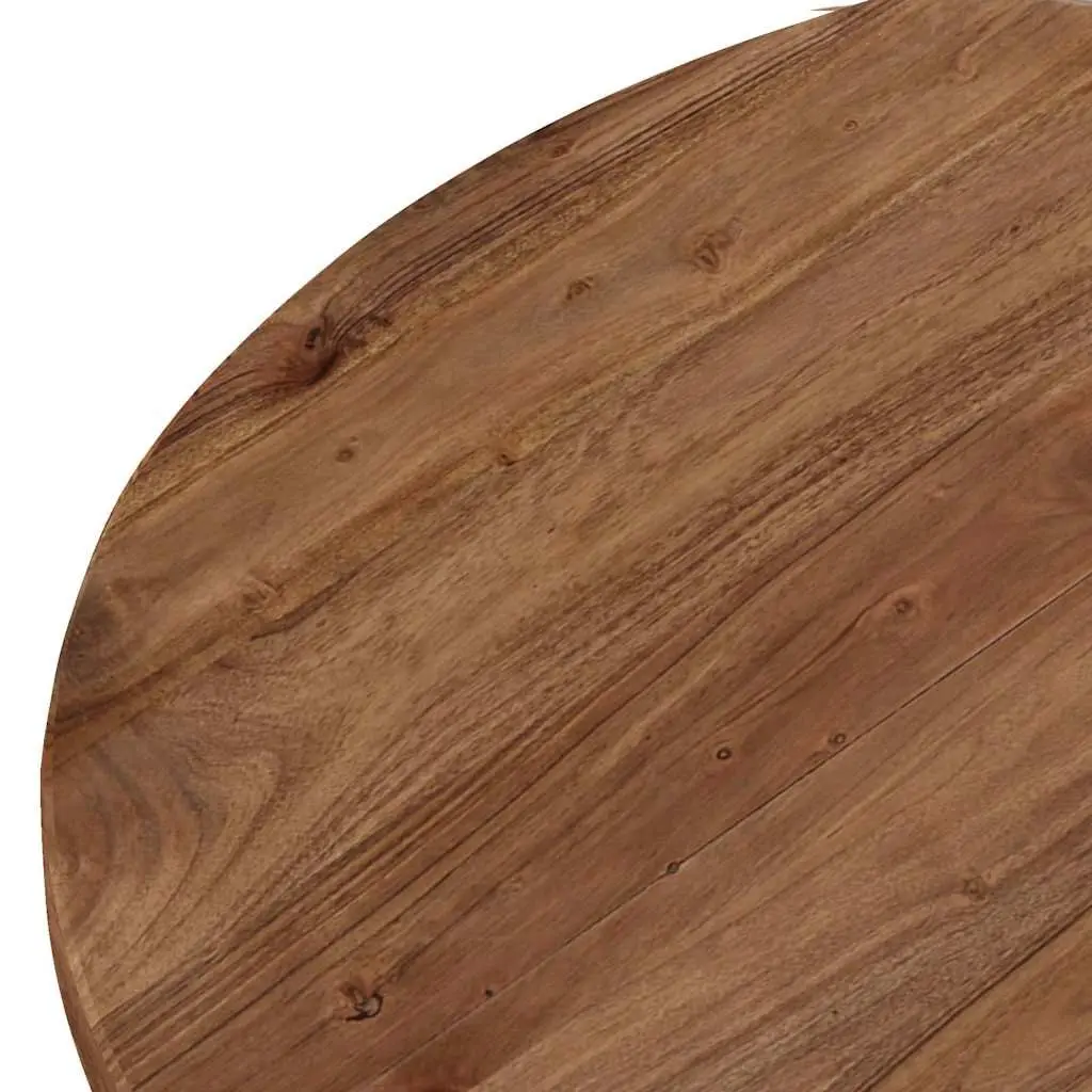Coffee Table 65x65x32 cm Solid Acacia Wood Industrial Vintage Side End Table
