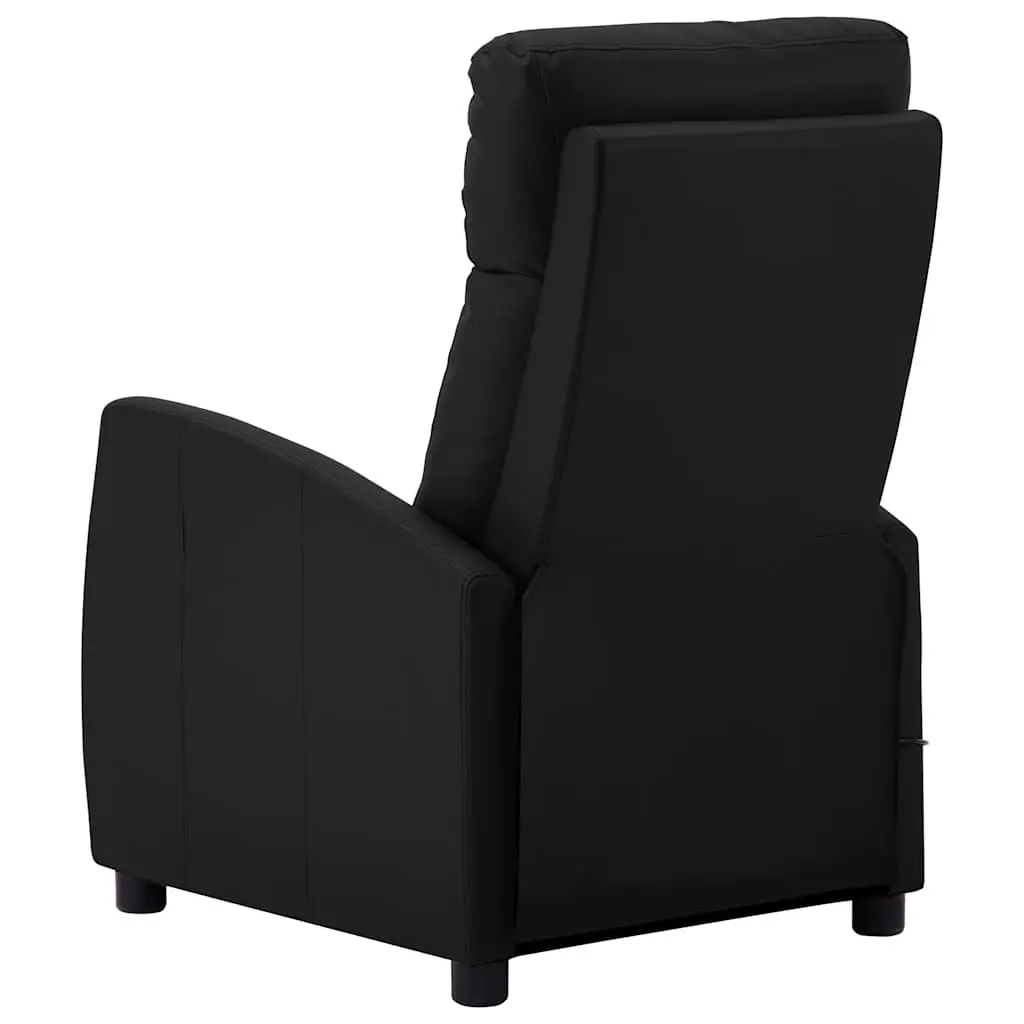 Black Faux Leather Reclining Massage Chair