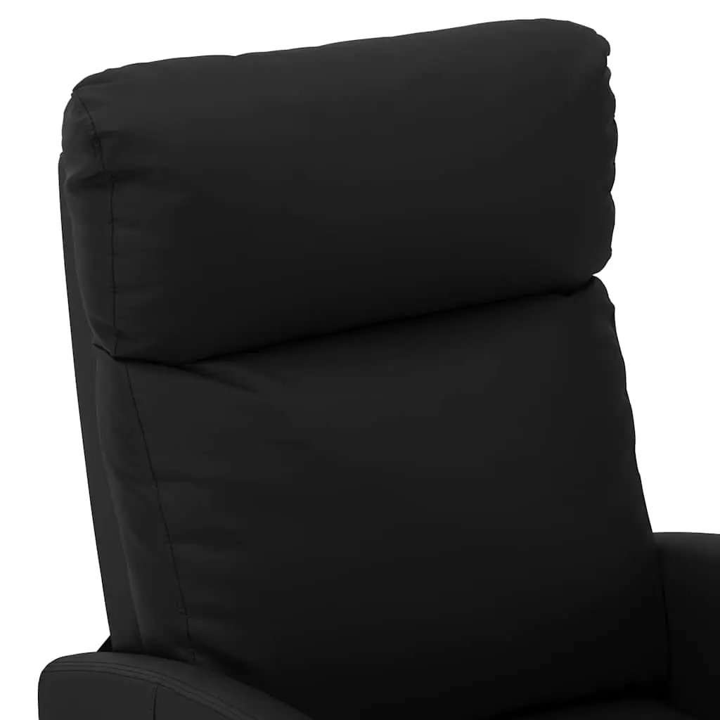 Black Faux Leather Reclining Massage Chair