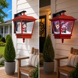 Specifications of Christmas LED Wall Lamp with Snow Falling Santa Design 40x27x45cm