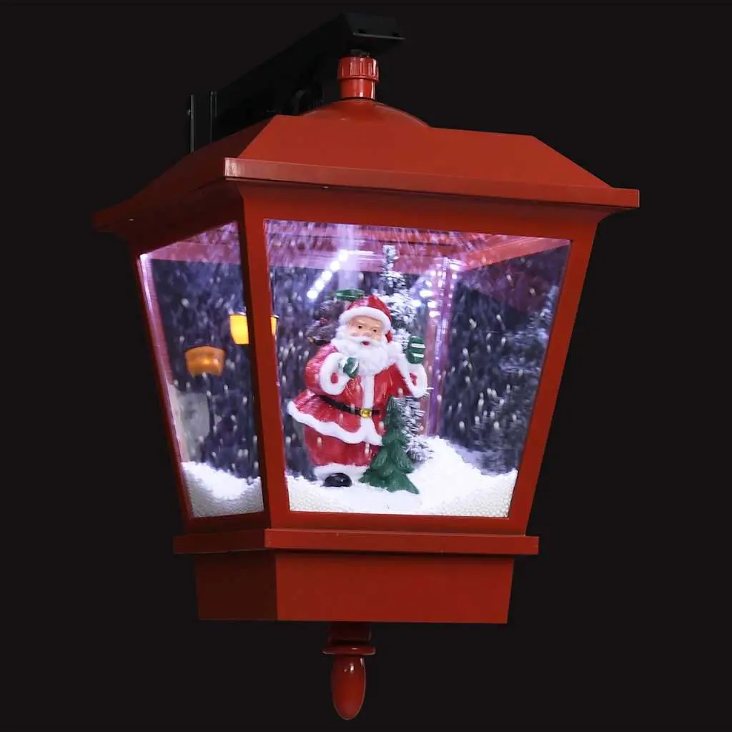Christmas LED Wall Lamp Snow Falling Design Santa Holiday Decoration 40x27x45cm