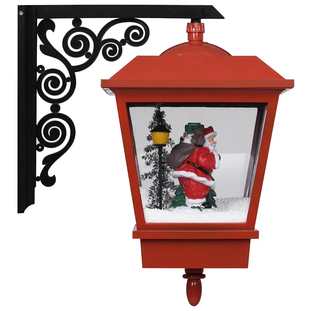 Christmas LED Wall Lamp Snow Falling Design Santa Holiday Decoration 40x27x45cm