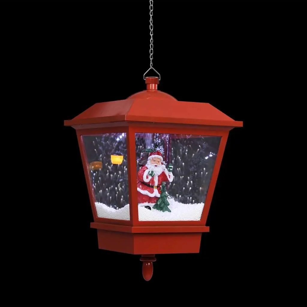 Christmas Hanging Lamp LED Light Snow Falling Design 27x27x45cm Holiday