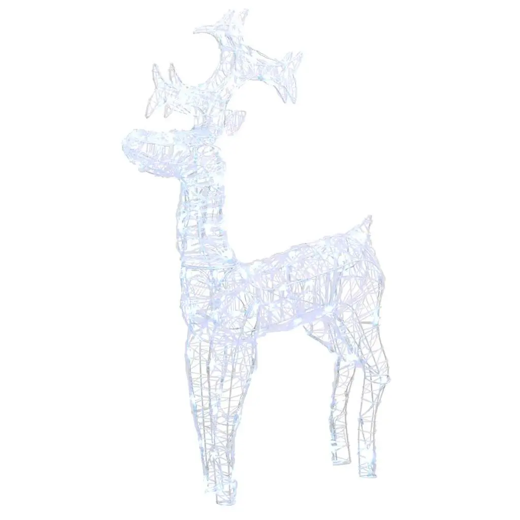 Standing Reindeer Christmas Decoration Indoor Outdoor 60x16x100 cm