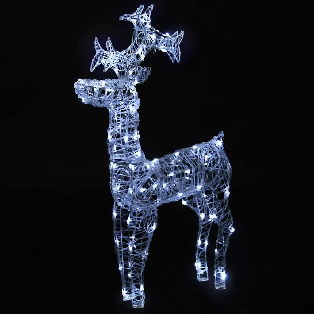 Standing Reindeer Christmas Decoration Indoor Outdoor 60x16x100 cm