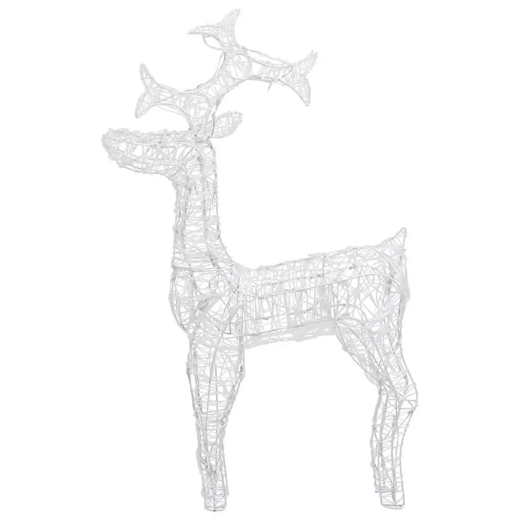 Standing Reindeer Christmas Decoration Indoor Outdoor 60x16x100 cm