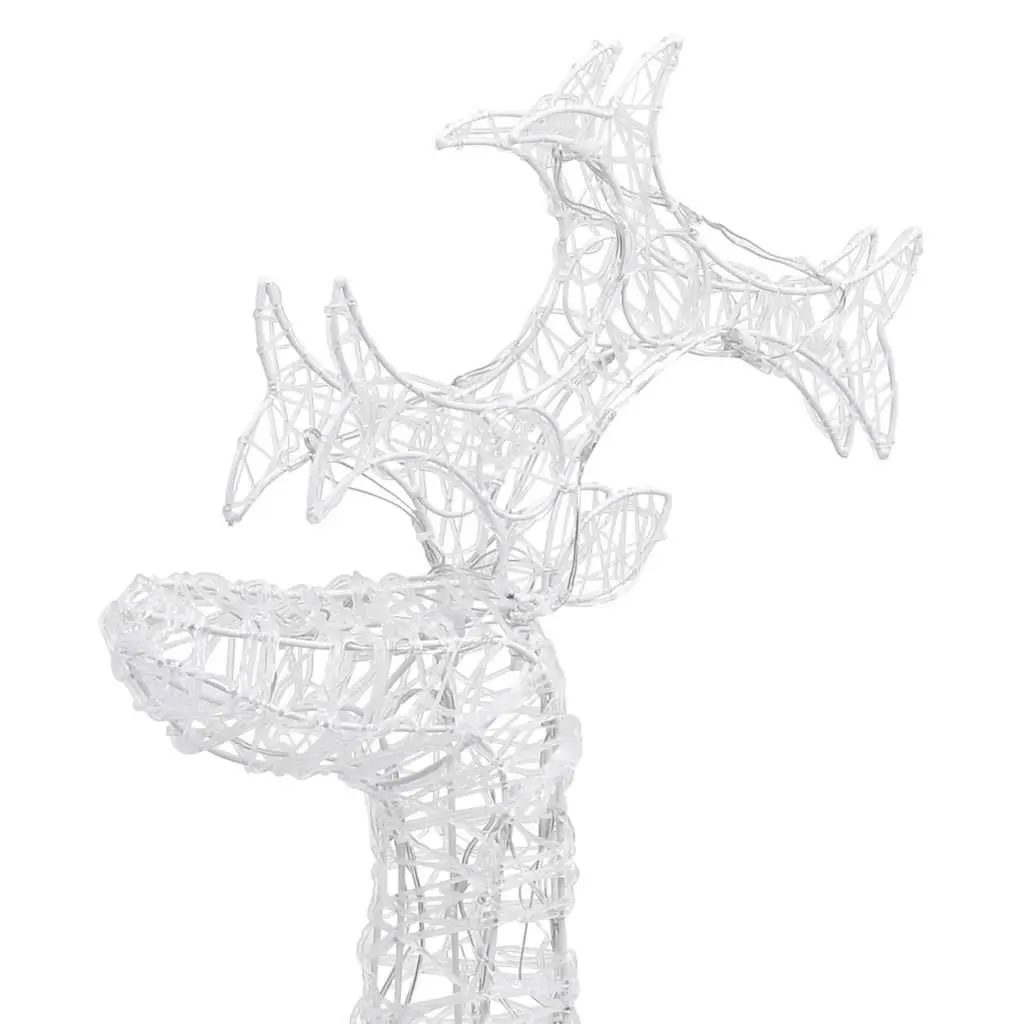 Standing Reindeer Christmas Decoration Indoor Outdoor 60x16x100 cm