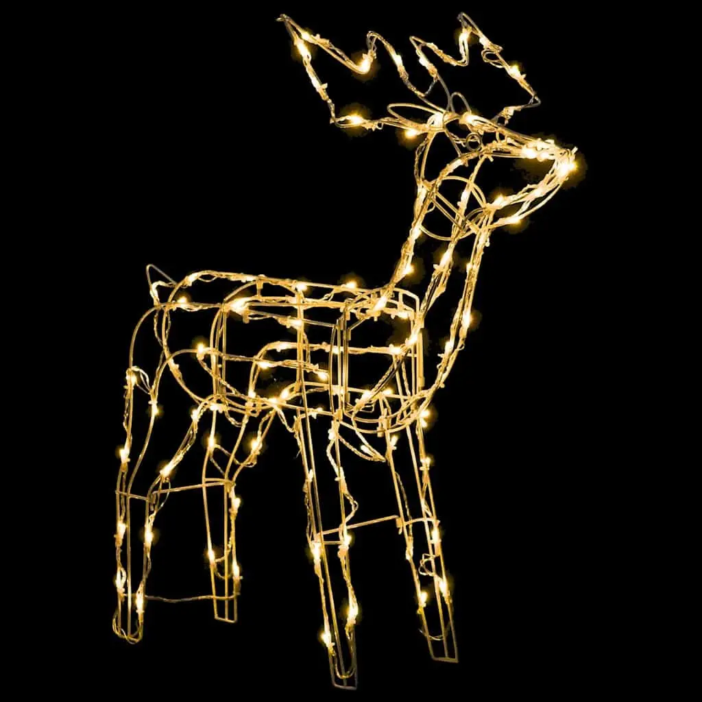 Christmas Reindeer LED Light Display Decoration Warm White 229 LEDs Indoor