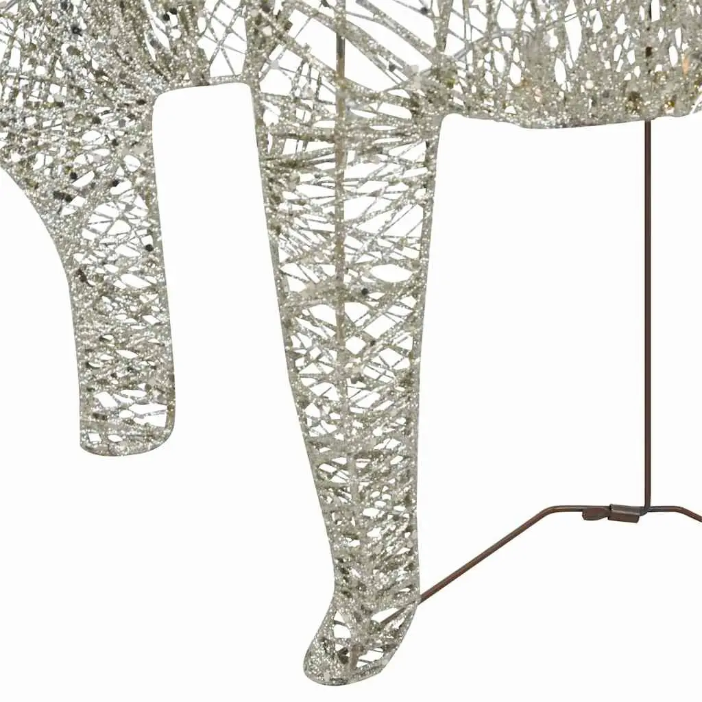 Reindeer and Sleigh Gold LED Lights Christmas Decoration for Outdoor and Indoor Use 60 Count