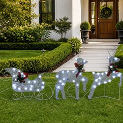Specifications of Christmas Reindeer Sleigh with LED Lights