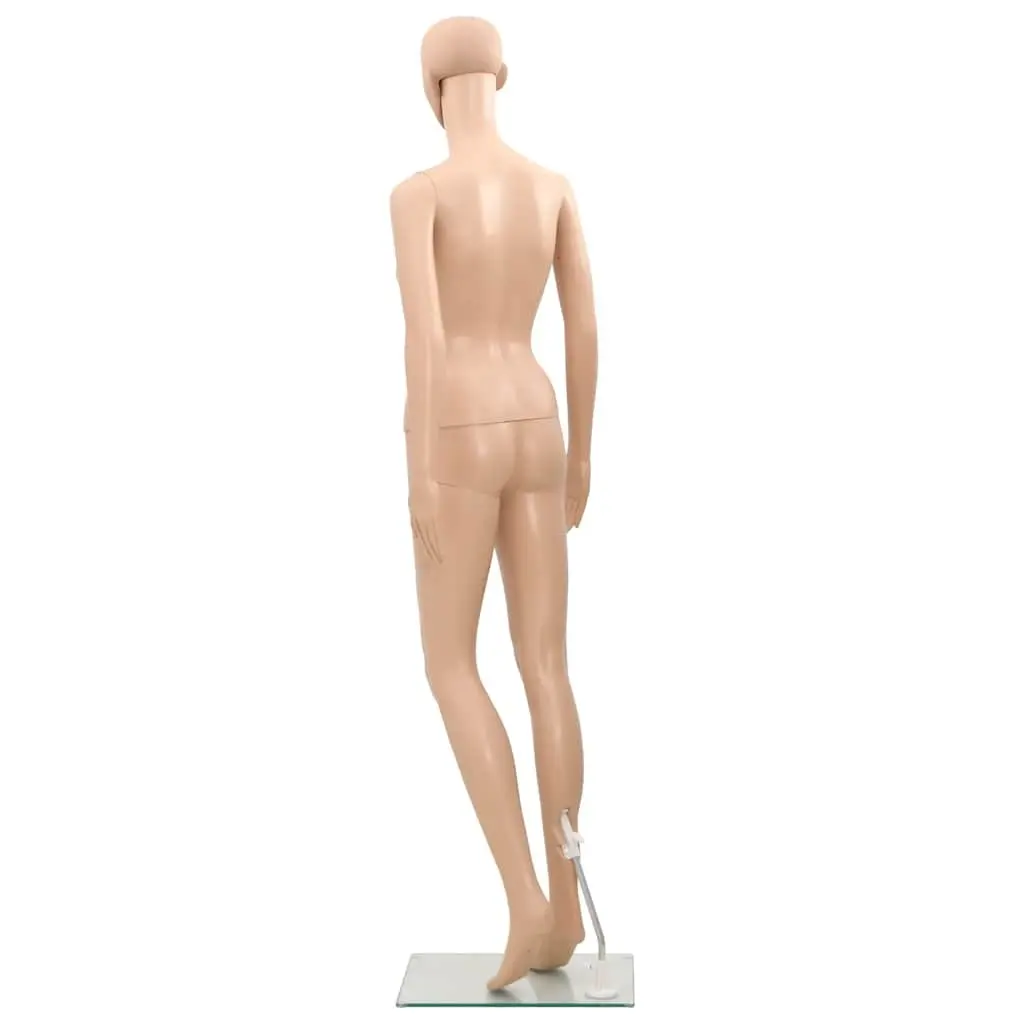 Female Mannequin Display Figure for Boutique Shop 360° Adjustable Head Arms Beige