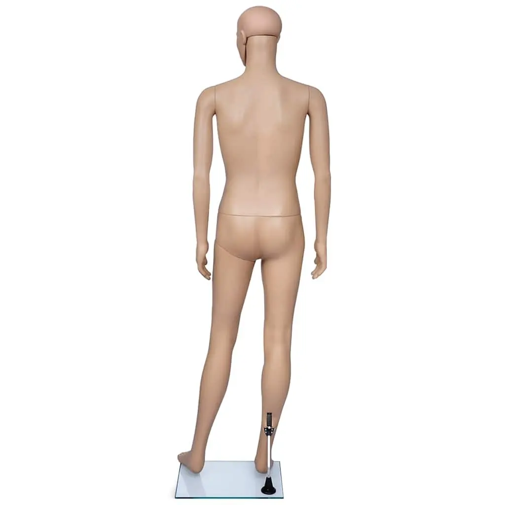 Full-Body Male Mannequin Beige Display Torso with Head Arms Legs for Retail Shop Window