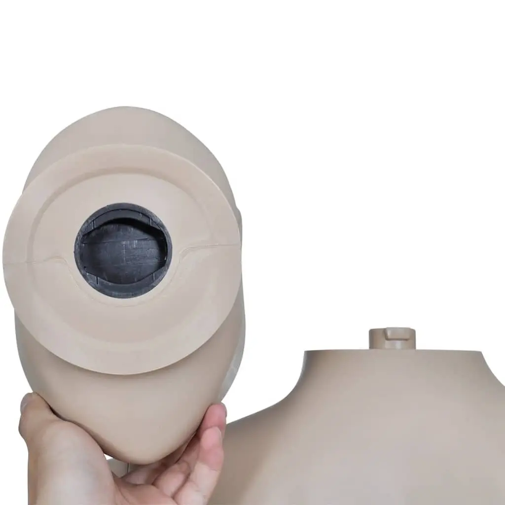 Full-Body Male Mannequin Display Beige 360° Rotatable Head Retail Clothing Dress