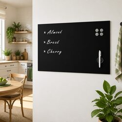 Magnetic Glass Blackboard 100x60cm with Tempered Surface