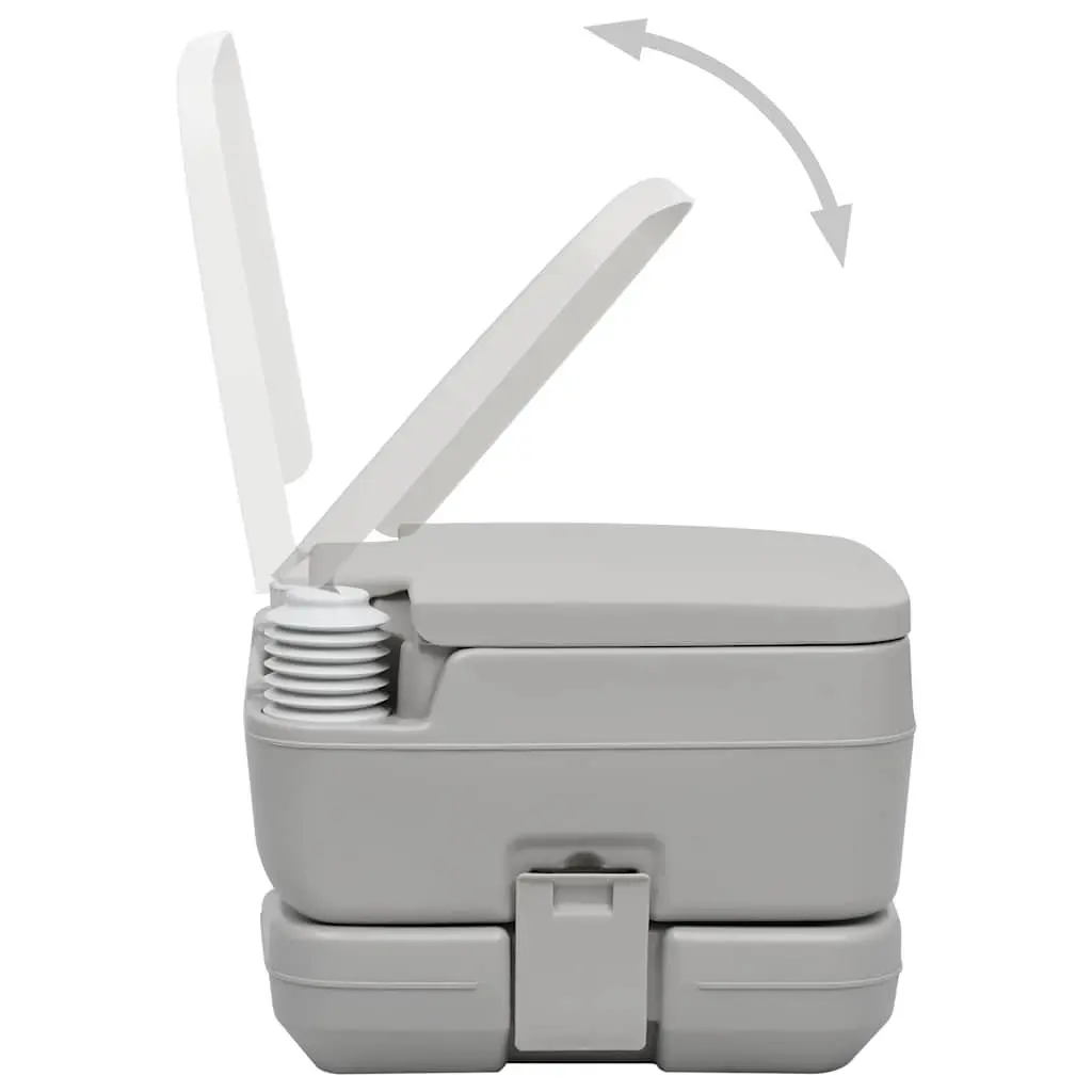 Portable Camping Toilet Grey Outdoor Caravan RV 10L Waste Water Tank Flush