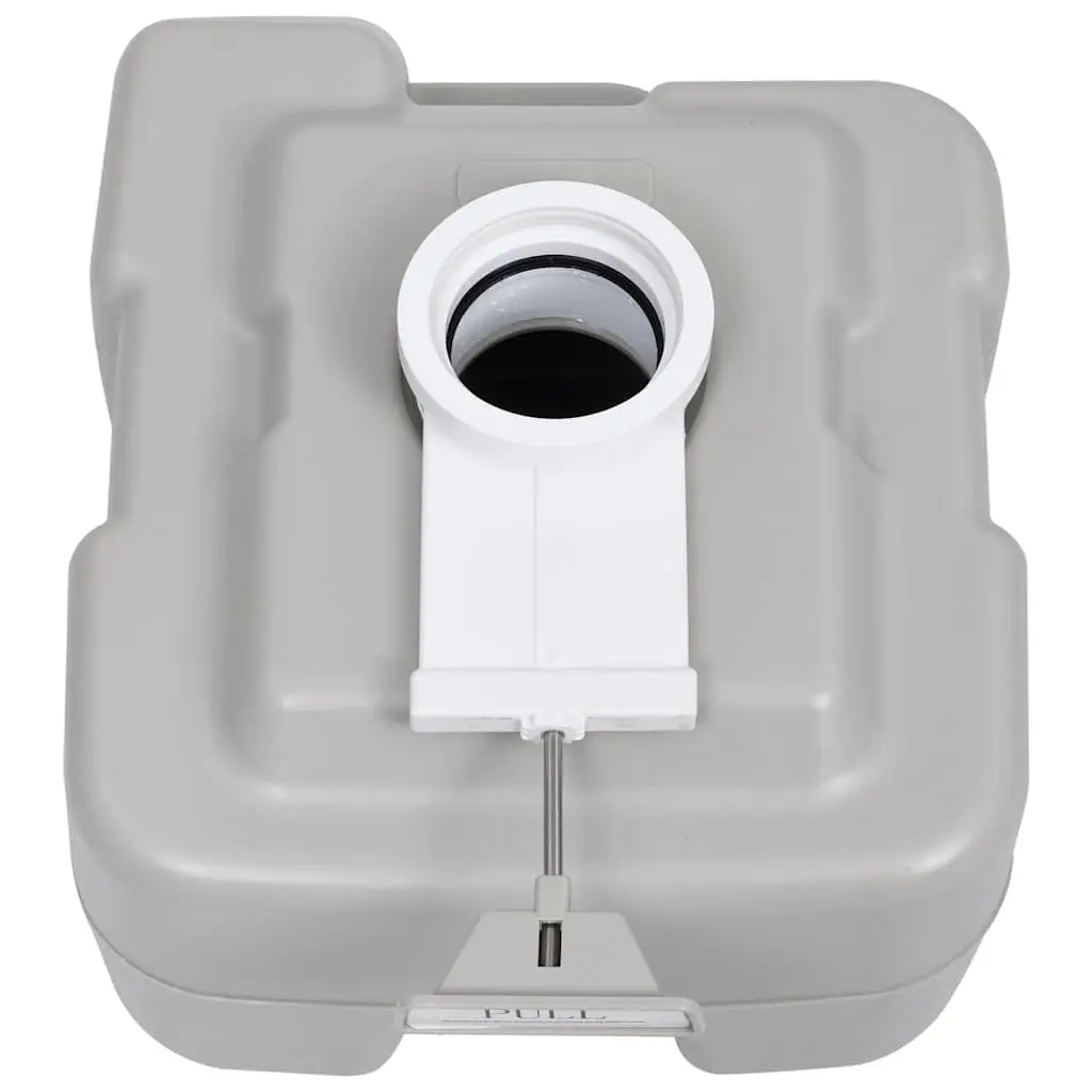 Portable Camping Toilet with Grey Finish