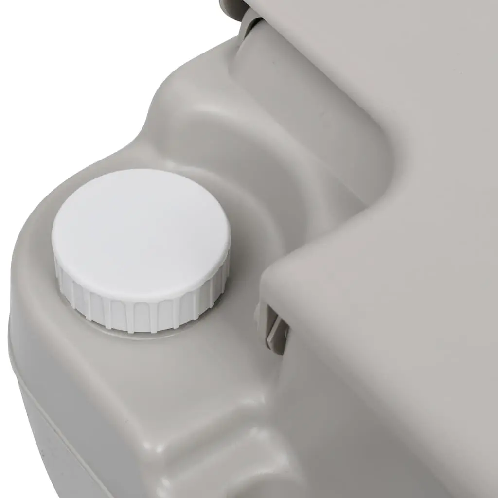 Portable Camping Toilet with Grey Finish