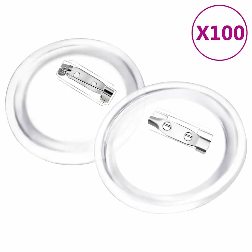 DIY Button Badge Kit for Crafting 58mm Transparent Acrylic
