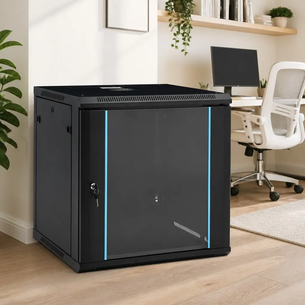 12U Wall Mounted Network Cabinet 19" Inch Rack Mount Server Equipment Storage