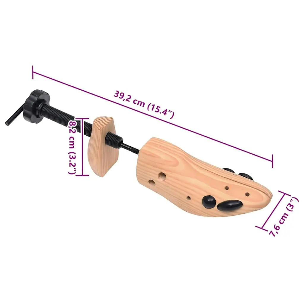 Shoe Trees Size 36-40 Wooden Shoe Shapers Stretchers Moisture Absorbing