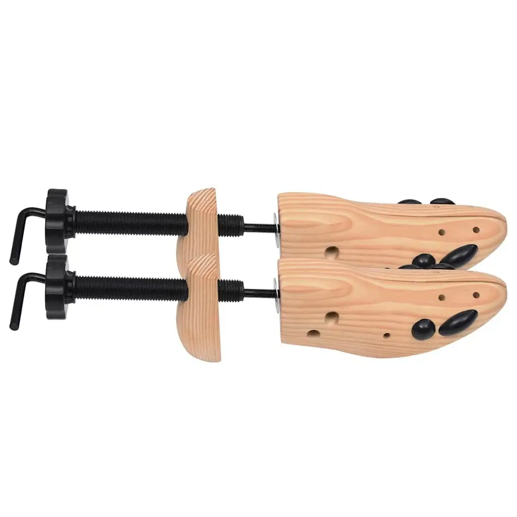 Wooden Shoe Trees for Size 41-46 Adjustable Stretchers for Moisture Absorbing and Shoe Shaping