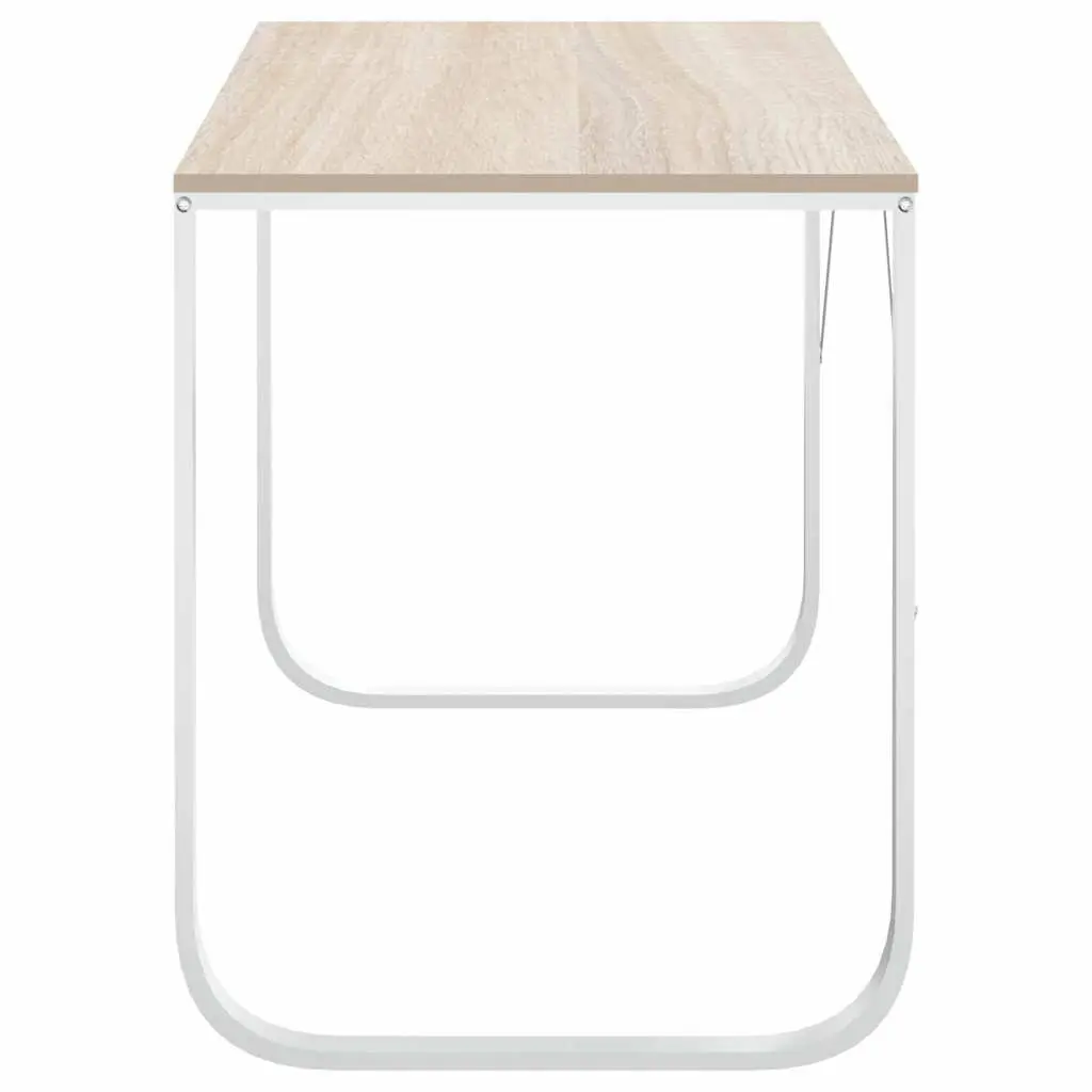 Computer Desk Engineered Wood Metal Frame Home Office Workstation Writing Table