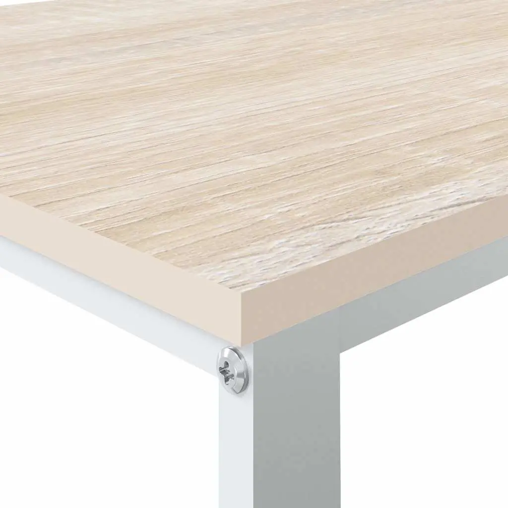 Computer Desk Engineered Wood Metal Frame Home Office Workstation Writing Table