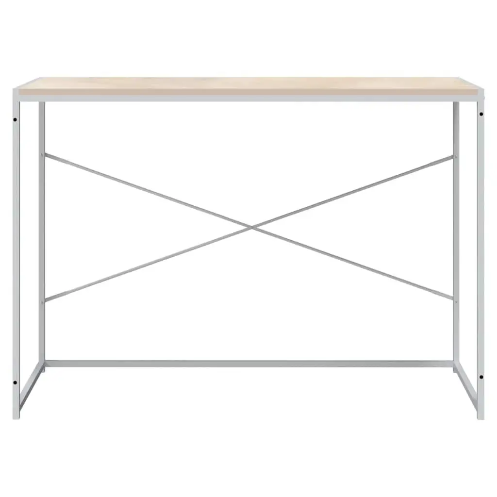 Computer Desk Writing Table Home Office Furniture Engineered Wood Metal Frame
