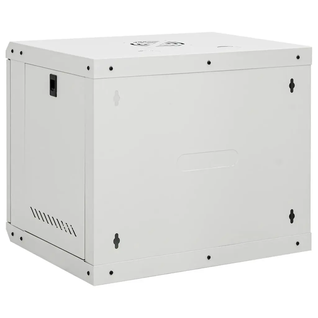 9U Wall Mounted Network Cabinet for Home Office Grey 53x40x45 cm