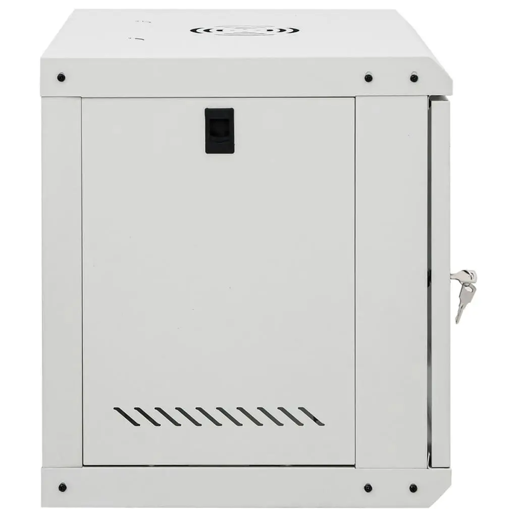 9U Wall Mounted Network Cabinet for Home Office Grey 53x40x45 cm
