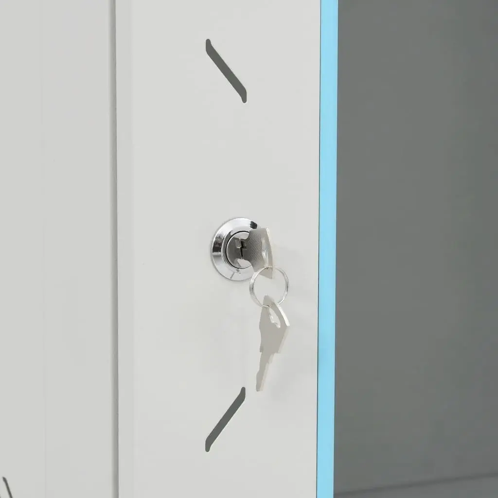 9U Wall Mounted Network Cabinet for Home Office Grey 53x40x45 cm