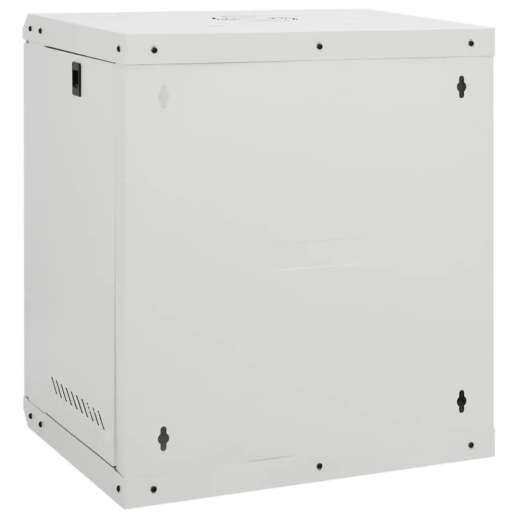 12U Wall Mounted Network Cabinet 19" IP20 53x40x60cm Server Data Rack Grey