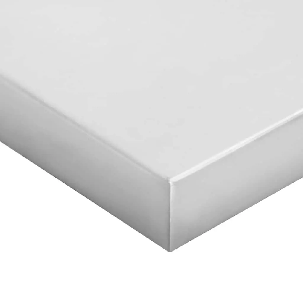 Wall Shelves Living Room Bedroom Office 75x30 cm Silver Stainless Steel Floating Shelves