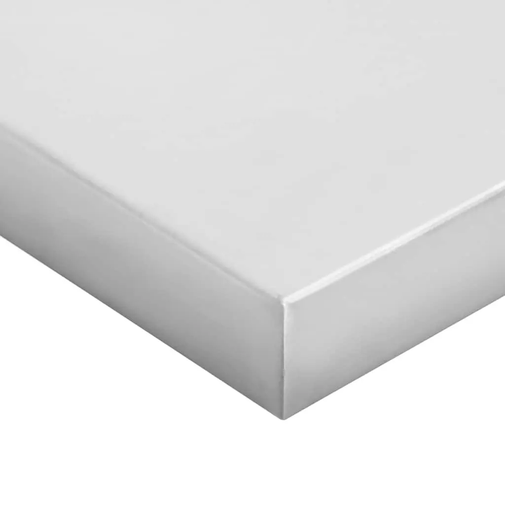 Wall Shelves Floating Shelf Storage Display Bedroom 50x30 cm Silver 2 Piece