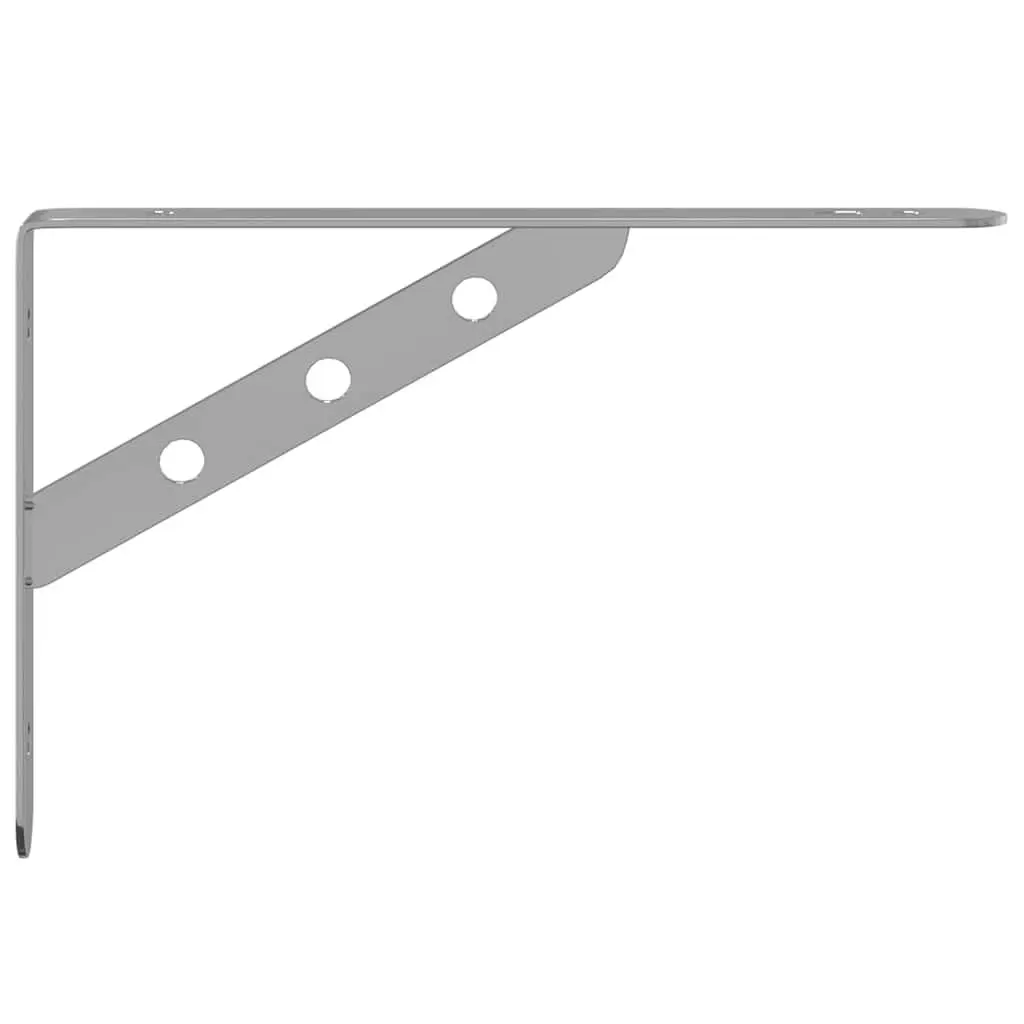 Shelf Brackets Wall Mount Stainless Steel 4 Piece