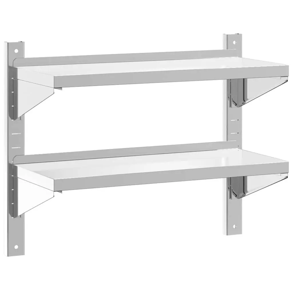 2-Tier Floating Wall Shelf