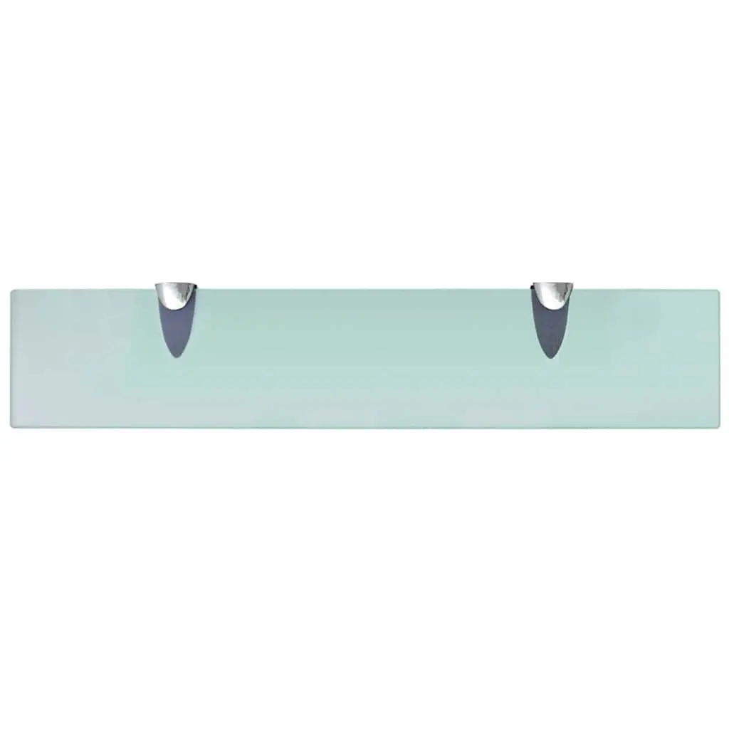 Glass Floating Shelves 2 pcs Wall Mounted Display Shelf Bathroom Living Room