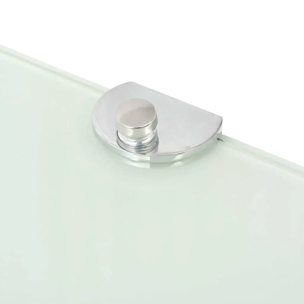 Corner Shelves 2 pcs Glass Wall Mounted Floating Shelf 25x25 cm