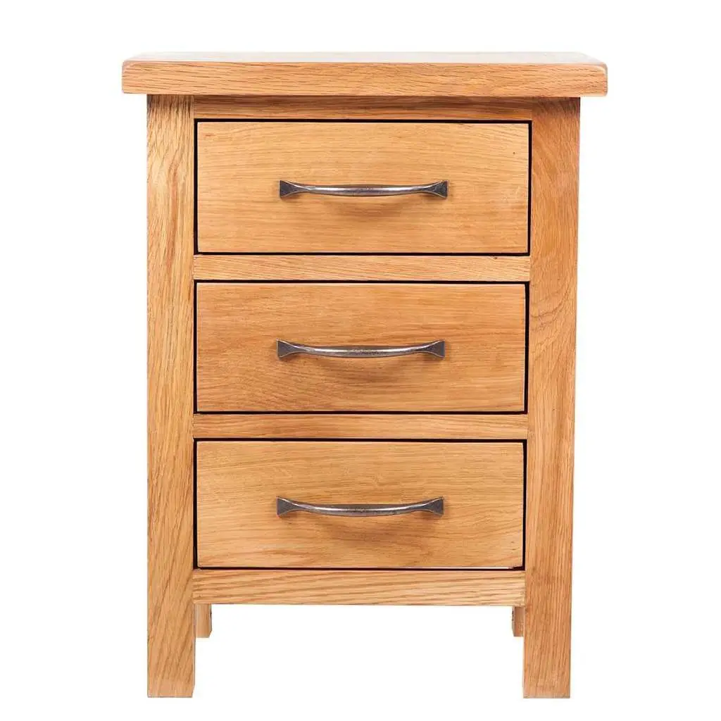 Bedside Tables 2 Pcs 40x30x54 cm Solid Oak Wood Nightstands with Drawers