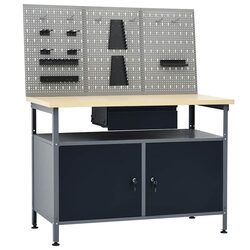 Specifications for Black Steel Workbench and Wall Panels