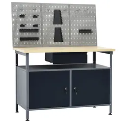 Specifications for Black Steel Workbench and Wall Panels